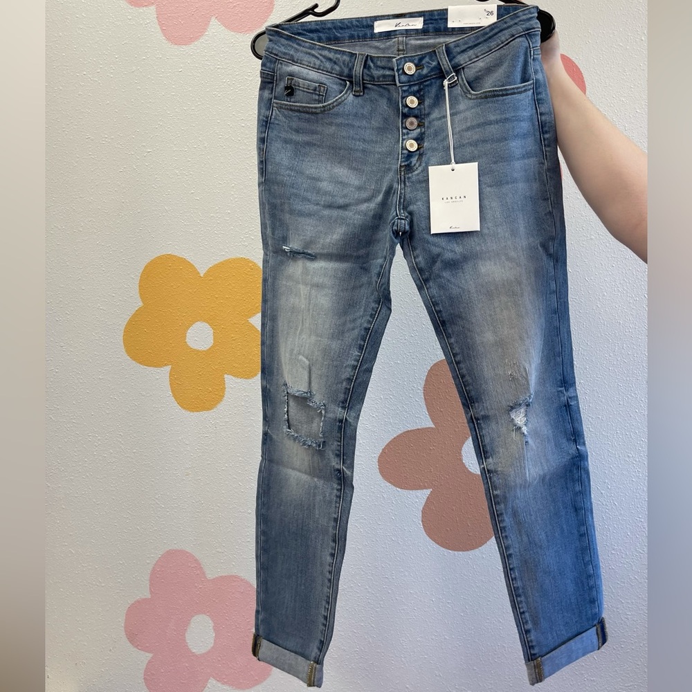 KanCan Mid-Rise Ankle Skinny Jeans 5/26